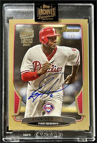 2021 Topps Archives Signature Series Ryan Howard Autograph 1/1