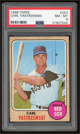 1968 Topps #250 Carl Yastrzemski PSA 8 NMMT