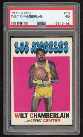 1971 Topps #70 Wilt Chamberlain PSA 7 NM