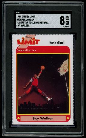 1994 Disney Limit Michael Jordan Superstar Tolle Basketball Sky Walker SGC 8