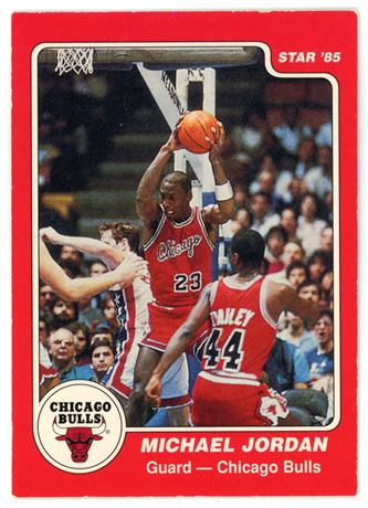 1996 Topps Michael Jordan #101 REPRINT Star '85 EX