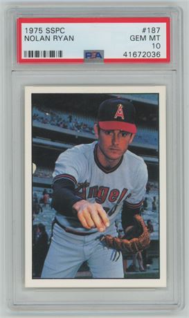 1975 SSPC #187 Nolan Ryan PSA 10 GEM MINT