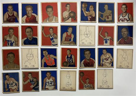 1948 Bowman Basketball Lot (27) w/ Andy Phillip RC HOF (READ)