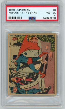 1940 Superman #8 Rescue At The Bank PSA 4 VGEX