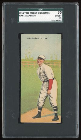 1911 T201 Mecca Hartzell/Blair SGC 2.5 GOOD+ (READ)
