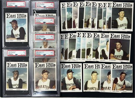 1966 East Hills Complete set (1-25) with Clemente and Stargell PSA 5's