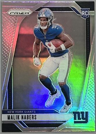 2024 Panini Prizm #370 Malik Nabers RC Silver