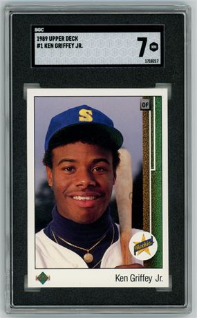 1989 Upper Deck #1 Ken Griffey Jr SGC 7 NM