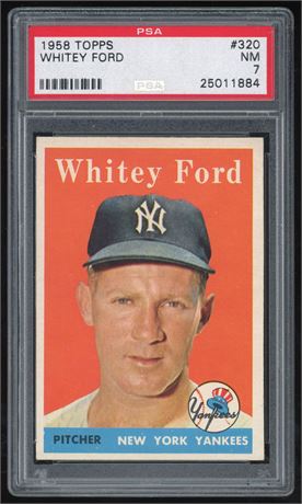 1958 Topps #320 Topps Whitey Ford PSA 7 NM