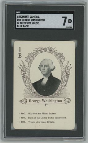 Cincinnati Game Co #1b George Washington In the White House Blue Back SGC 7 NM
