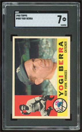 1960 Topps #480 Yogi Berra SGC 7 NM