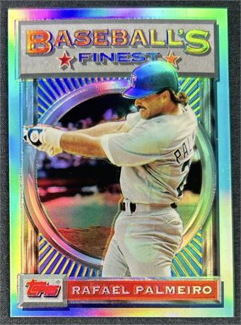 1993 Topps Finest #52 Rafael Palmeiro Refractor