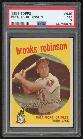1959 Topps #439 Brooks Robinson PSA 7 NM