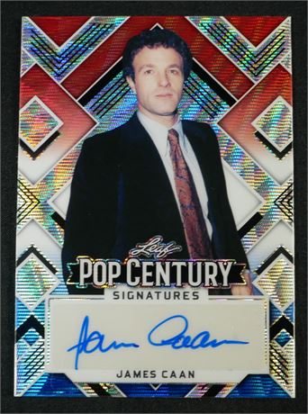 2022 Leaf Pop Century Signatures 3/4 James Caan Red White & Blue Wave