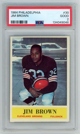 1964 Philadelphia #30 Jim Brown PSA 2 GOOD
