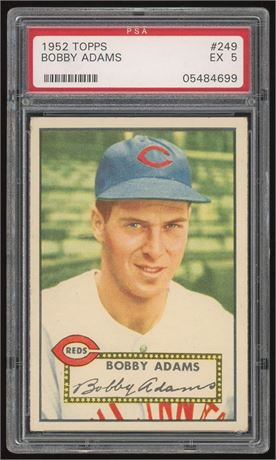 1952 Topps #249 Bobby Adams PSA 5 EX