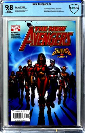 New Avengers #7 (2005) CBCS 9.8 1st Appearance of Illuminati