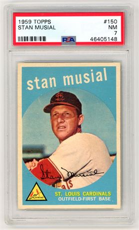 1959 Topps #150 Stan Musial PSA 7 NM