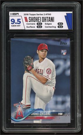2018 Angels Topps Series 2 #700 Shohei Ohtani RC HGA 9.5 GEM MINT