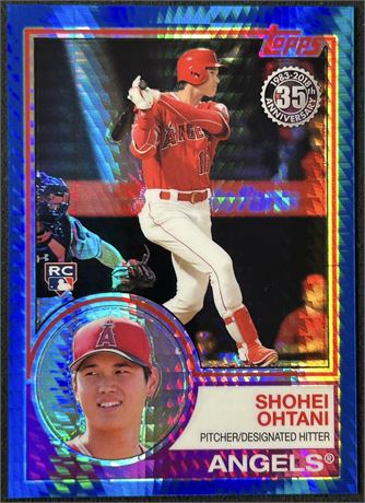 2018 Topps Silver Pack 1983 Chrome Shohei Ohtani RC 150/150 Blue Prism Refractor