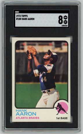 1973 Topps #100 Hank Aaron SGC 8 NMMT