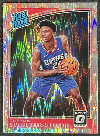 2018-19 Optic #162 Optic Shock Prizm Shai Gilgeous-Alexander Rated Rookie