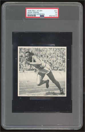 1938 Deli-Atjeh #41 Jesse Owens Defile Der Sporten PSA 1.5 FAIR