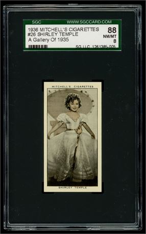 1936 Mitchell's #26 Shirly Temple A Gallery of 1935 SGC 8