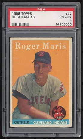 1958 Topps #47 Roger Maris RC PSA 4 VGEX