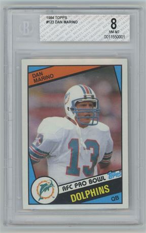 1984 Topps #123 Dan Marino RC BGS 8 NMMT