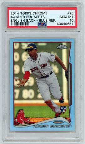 2014 Topps Chrome #25 Xander Bogaerts RC 139/199 PSA 10 GEM MINT