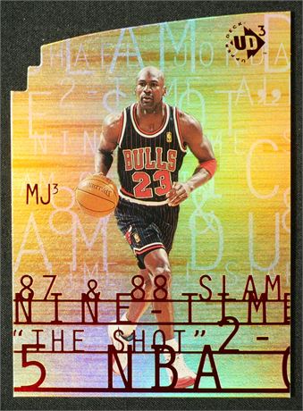 1997 Upper Deck UD3 MJ3 Michael Jordan Die Cut