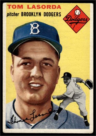1954 Topps #132 Tommy Lasorda RC VG