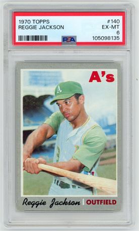 1970 Topps #140 Reggie Jackson PSA 6 EXMT