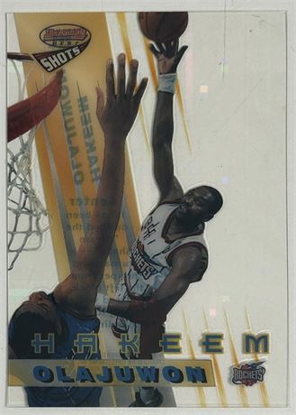 1997 Bowman Best Hakeem Olajuwon Shots Atomic Refractor