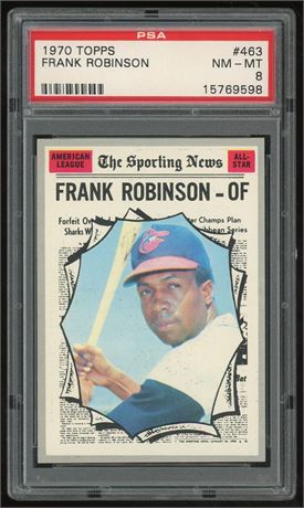 1970 Topps #463 Frank Robinson AS PSA 8 NMMT