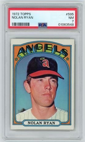 1972 Topps #595 Nolan Ryan PSA 7 NM