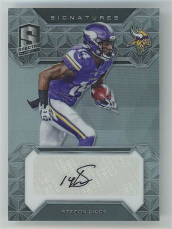 2016 Panini Spectra Signatures Stefon Diggs Auto /99