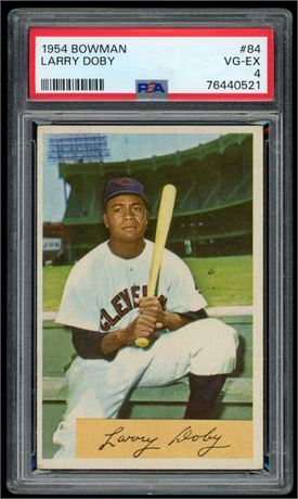 1954 Bowman #84 Larry Doby PSA 4