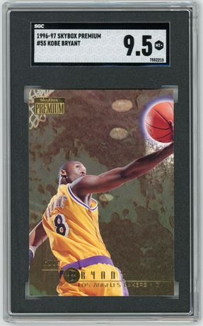 1996 Skybox Premium #55 Kobe Bryant RC SGC 9.5 MINT+