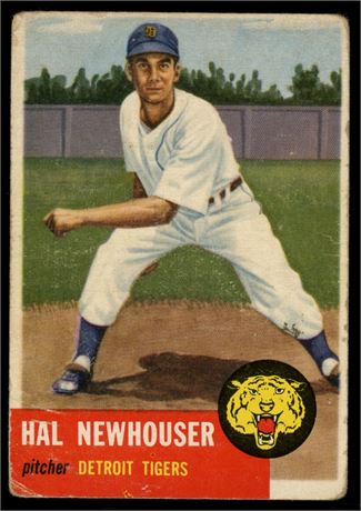 1953 Topps #228 Hal Newhouser Hi# SP Low Grade