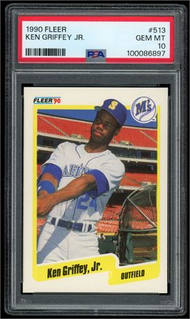 1990 Fleer #513 Ken Griffey Jr. PSA 10 GEM MINT