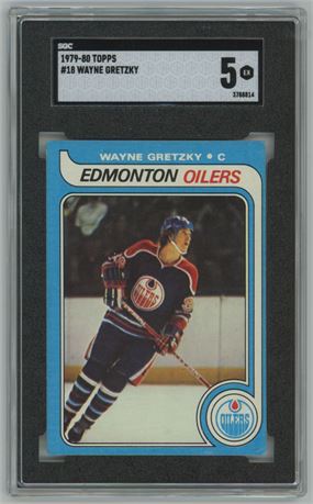 1979 Topps #18 Wayne Gretzky RC SGC 5 EX
