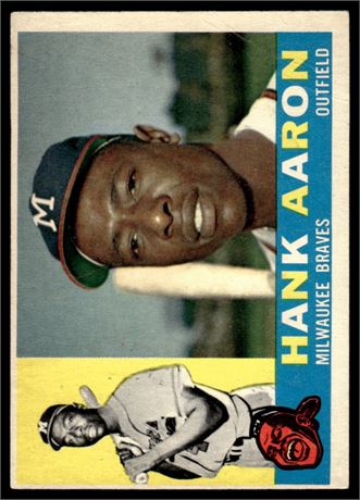 1960 Topps #300 Hank Aaron GOOD (Wrinkles)