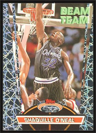 1992 Topps Stadium Club Beam Team #21 Shaquille O'Neal RC