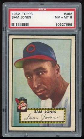 1952 Topps #382 Sam Jones Hi # PSA 8 NMMT Only 8 Higher