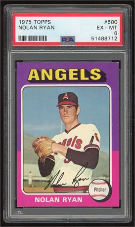 1975 Topps #500 Nolan Ryan PSA 6 EXMT
