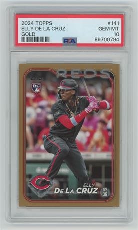 2024 Topps #141 Elly De La Cruz Gold /2024 PSA 10 Gem Mint