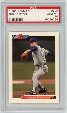 1992 Bowman #222 Nolan Ryan PSA 10 GEM MT