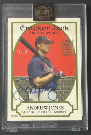 2021 Topps Archives Signature Series Andrew Jones Cracker Jack Auto 11/11